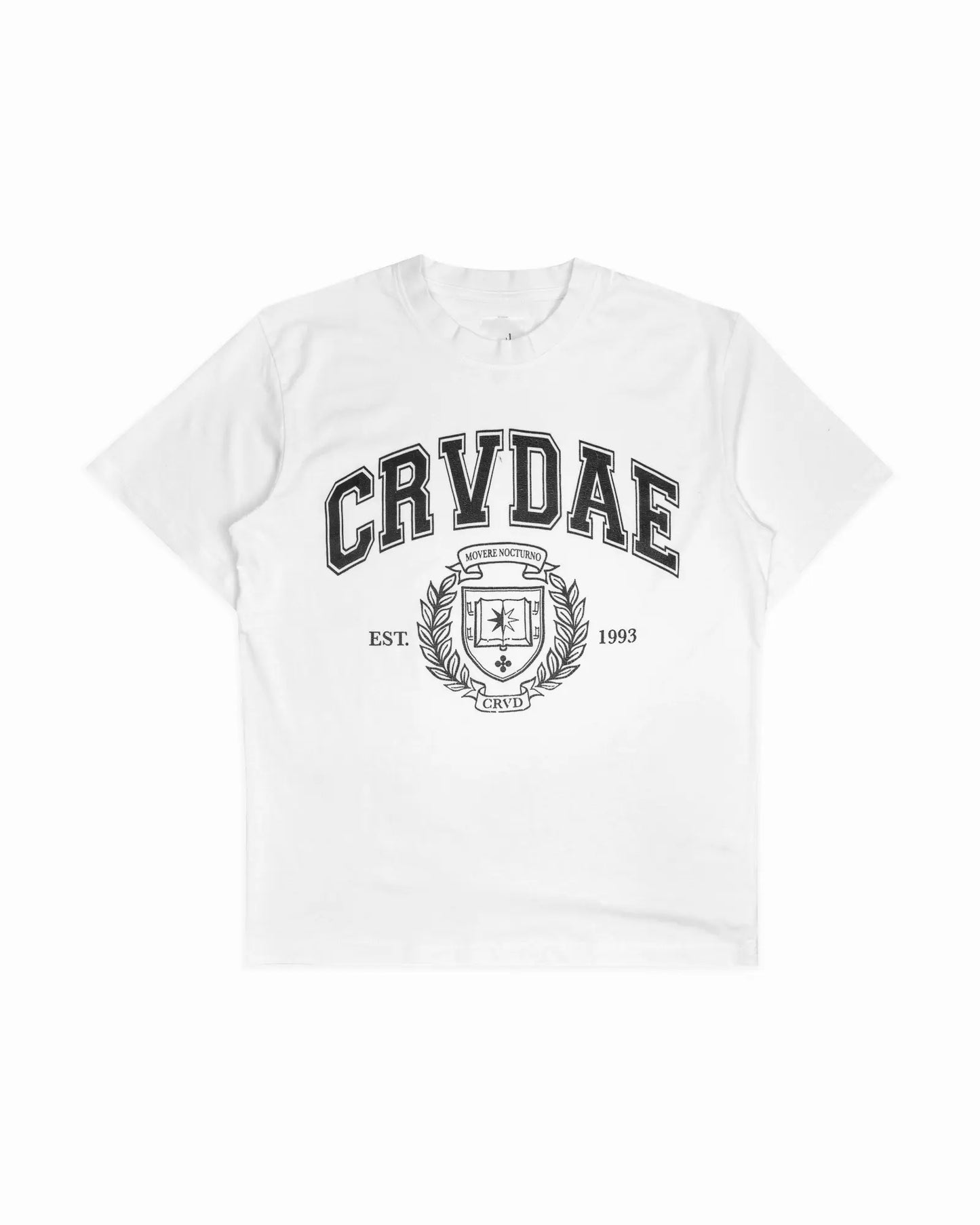 Varsity Tee (White) Corvidae