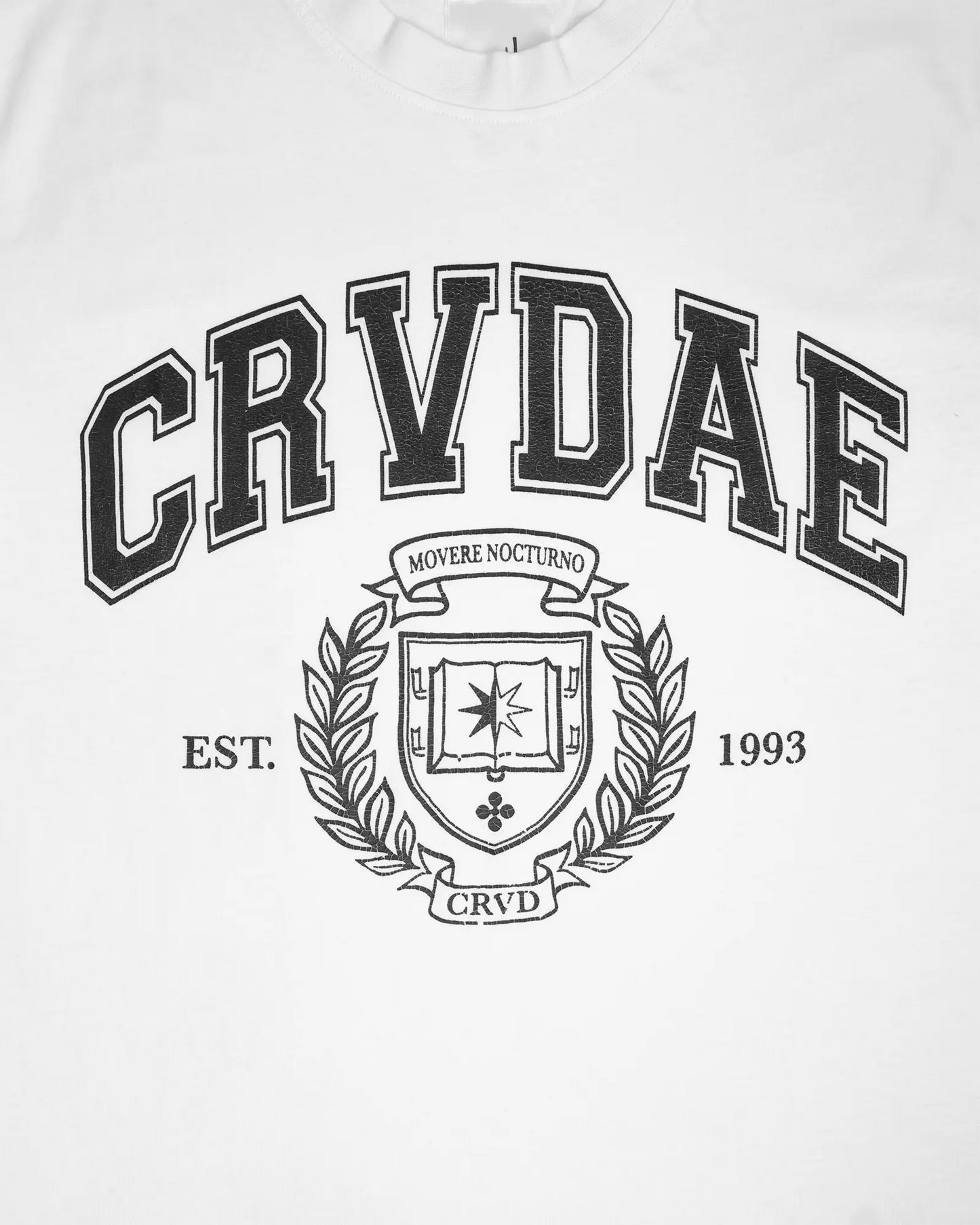 Varsity Tee (White) Corvidae