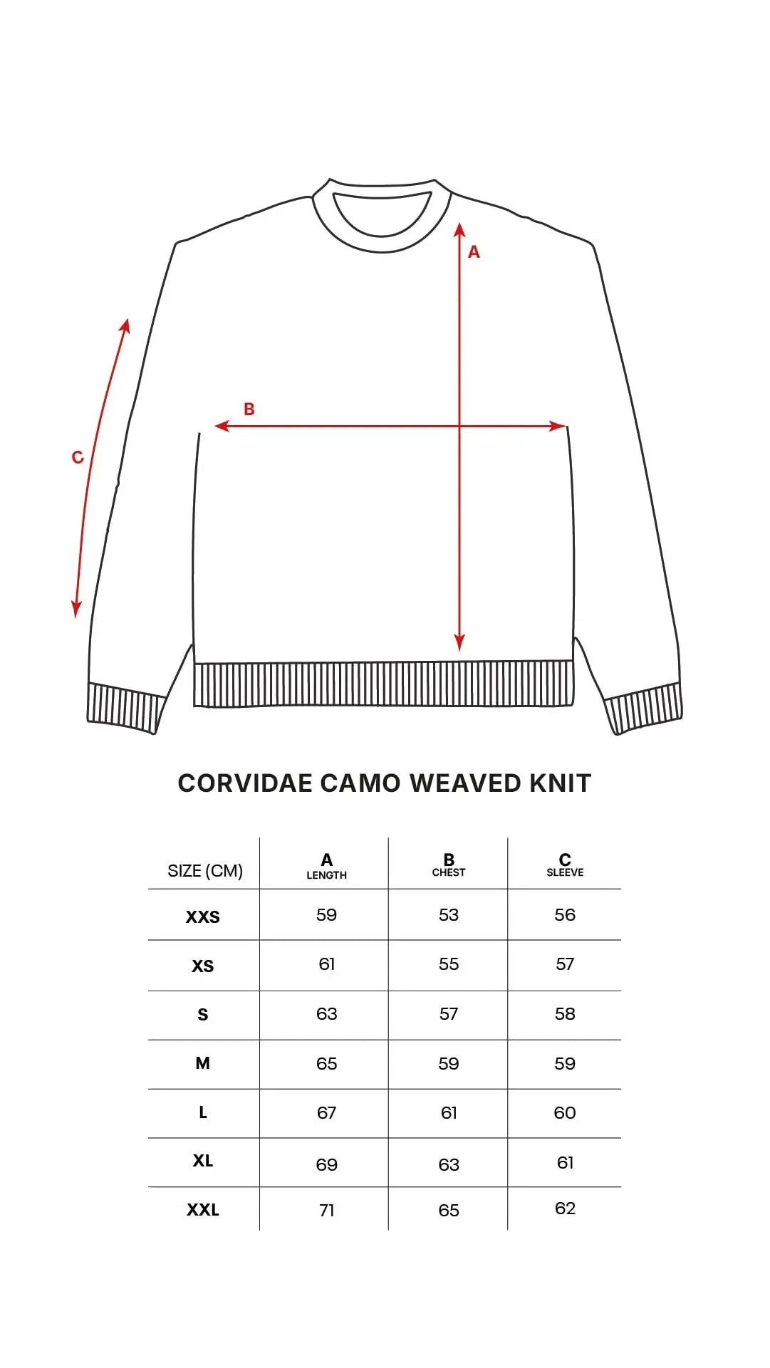 Woodland Camo Weaved Knit Corvidae