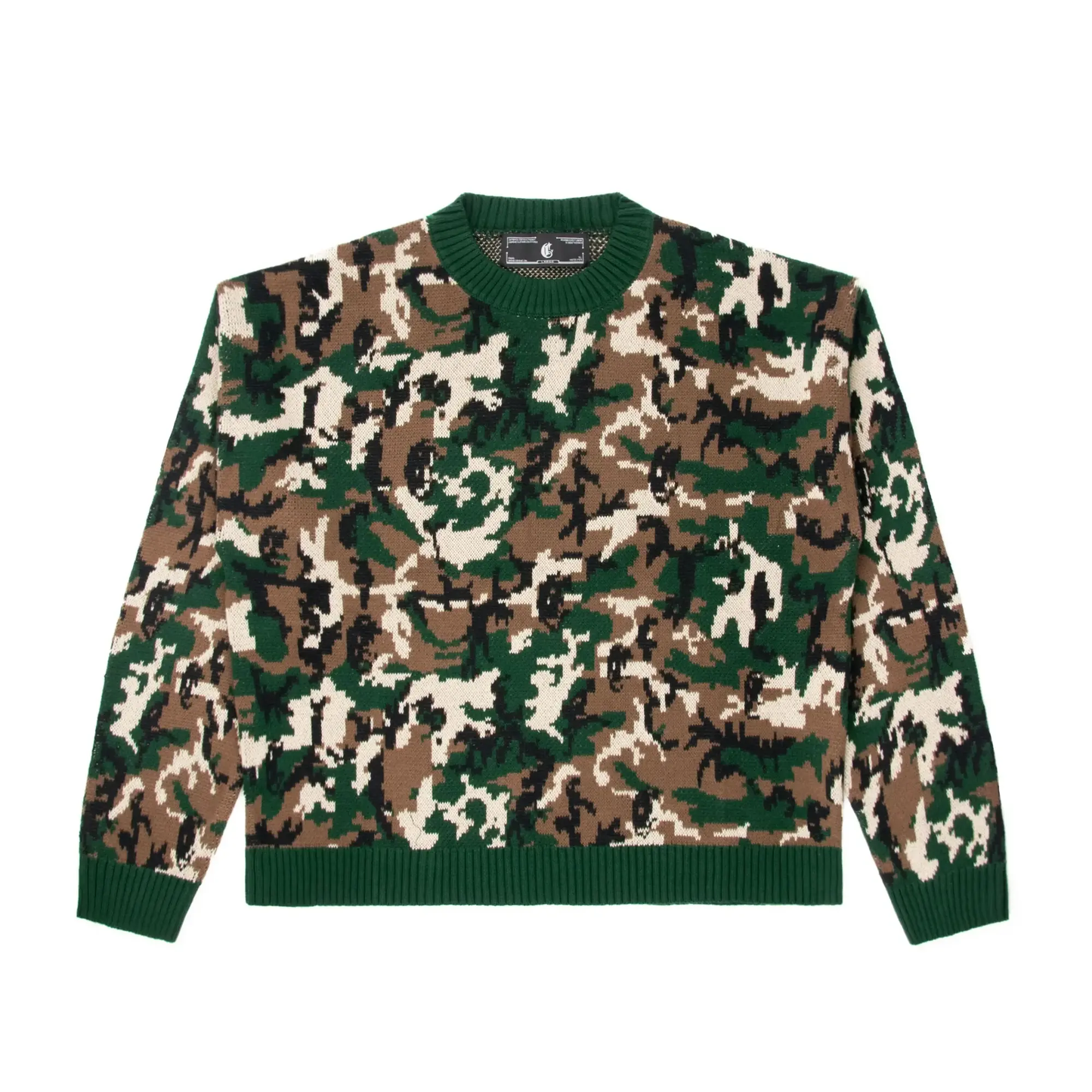 Woodland Camo Weaved Knit
