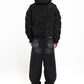 Matte Black Embossed Puffer