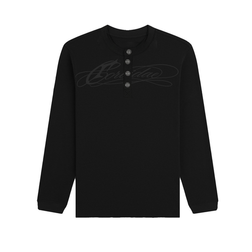 Black Script Henley