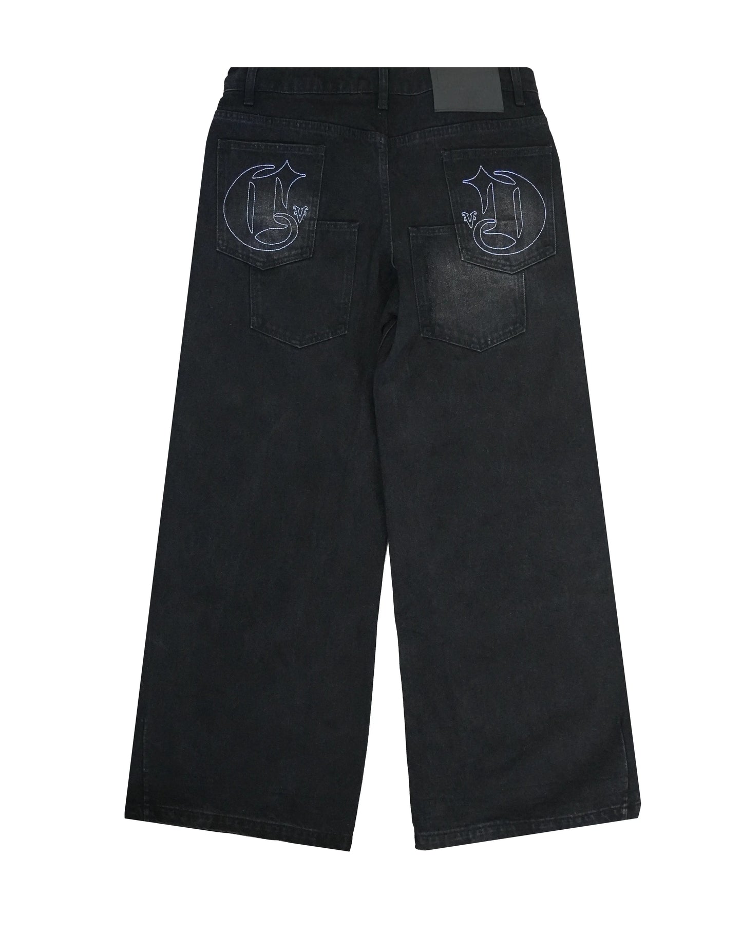 RHINO BAGGY CUT JEANS BLACK
