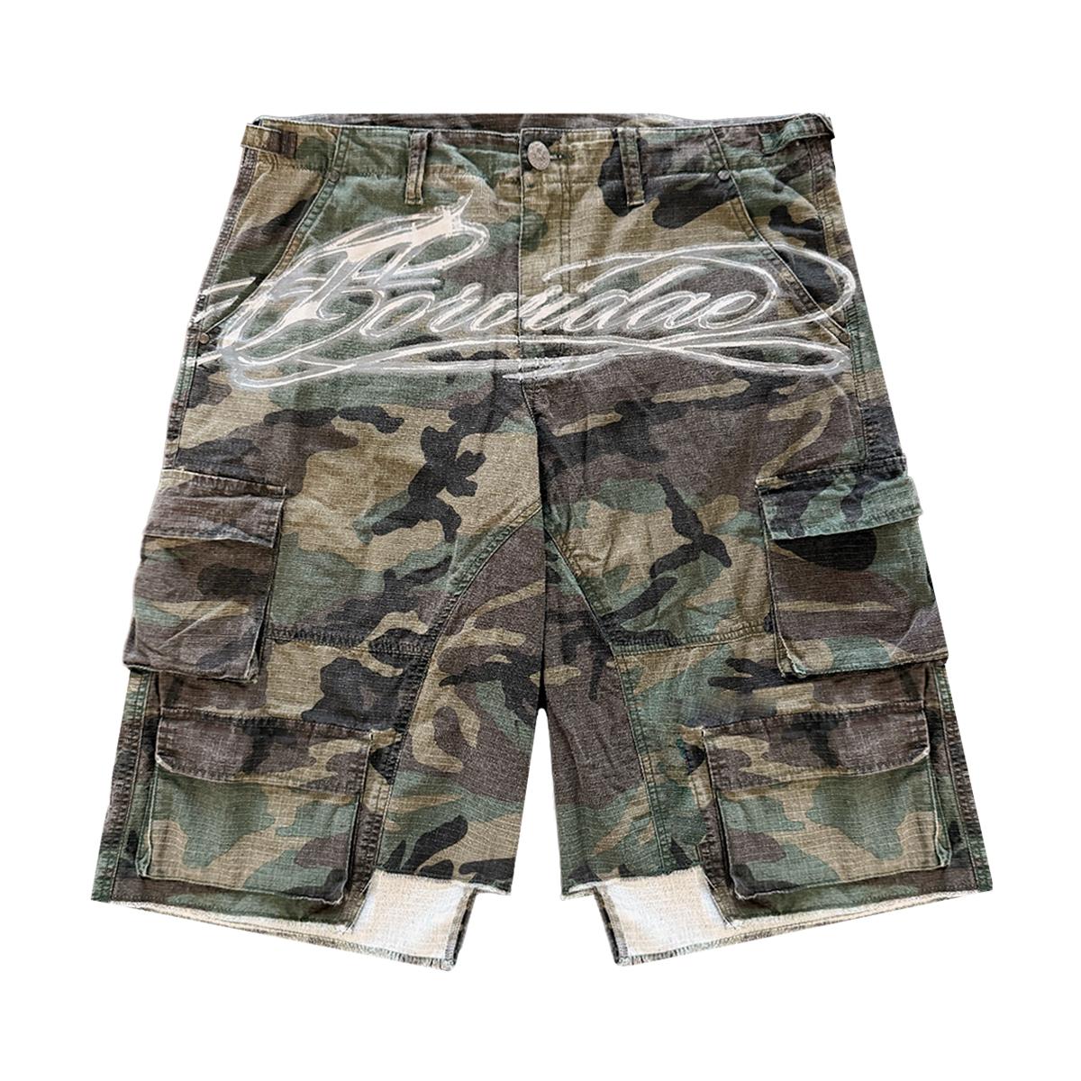 Camo Script Shorts