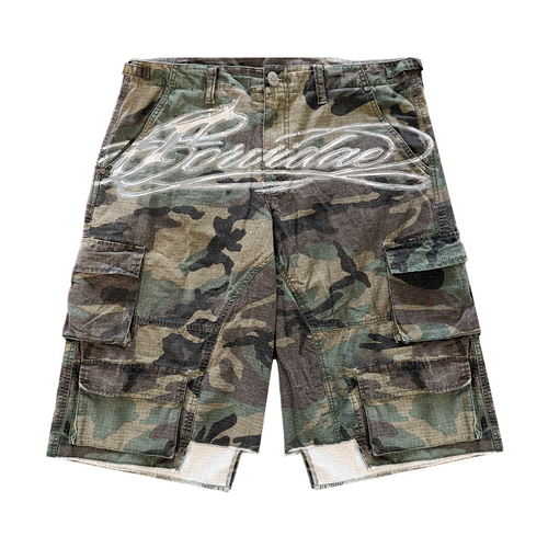 Camo Script Shorts