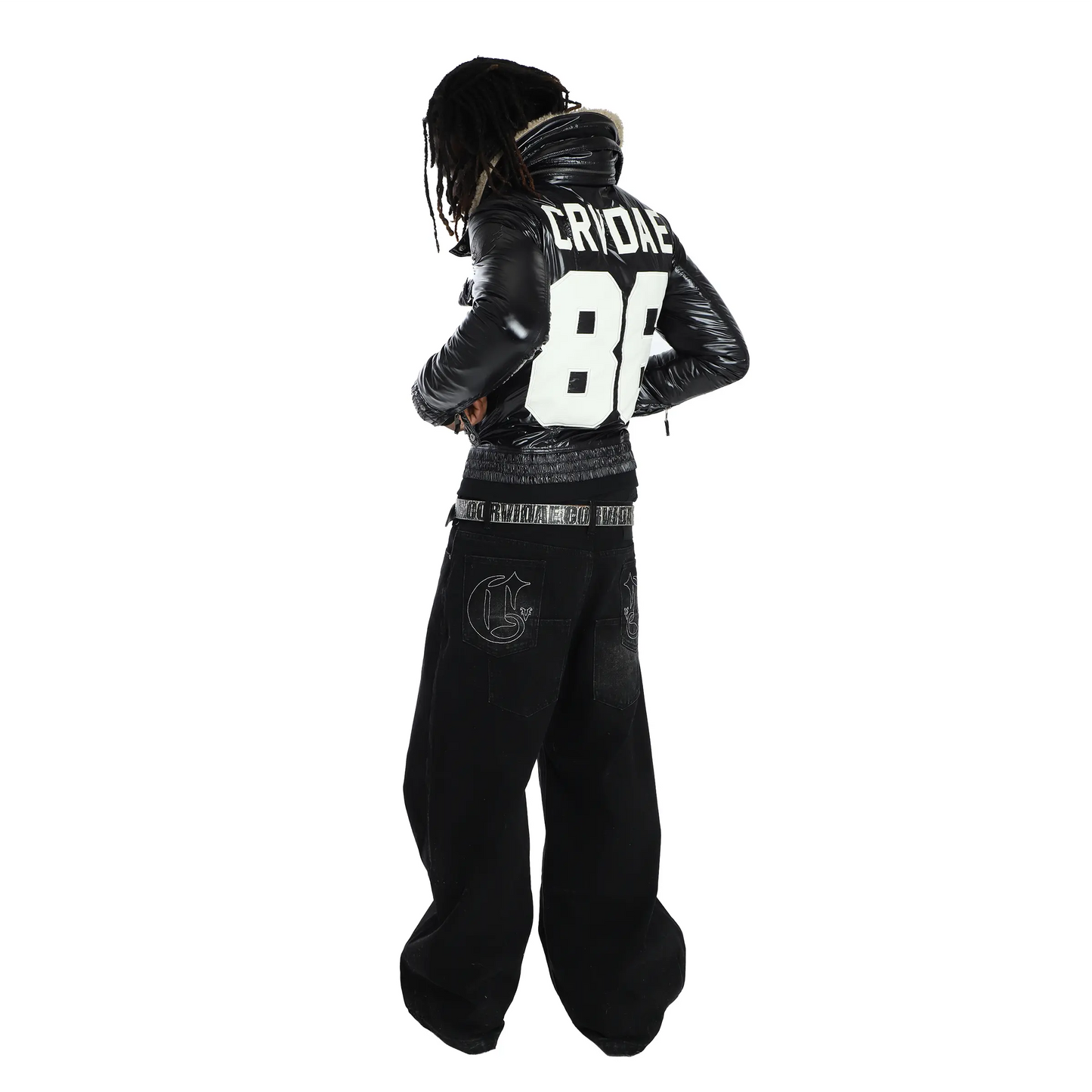 RHINO BAGGY CUT JEANS BLACK