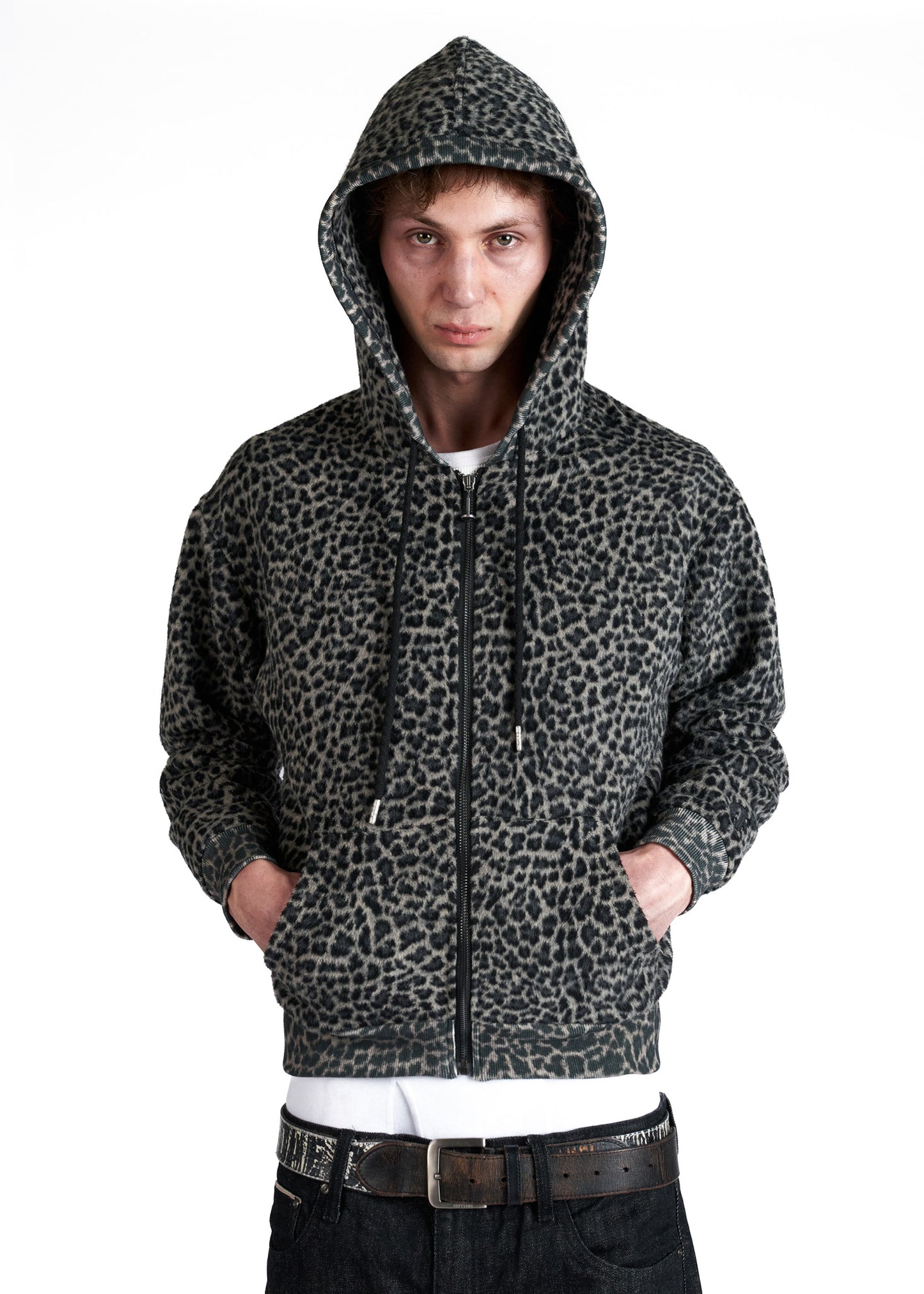 LEOPARD FUR HOODIE (REVERSIBLE)