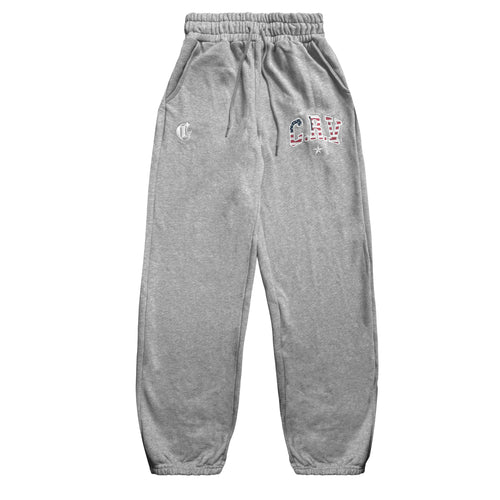 GREY US FLAG CRV SWEATPANTS Corvidae
