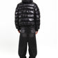 Shiny Black Technical Puffer
