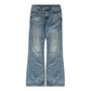 TONAL BLUE BOOTCUT JEANS