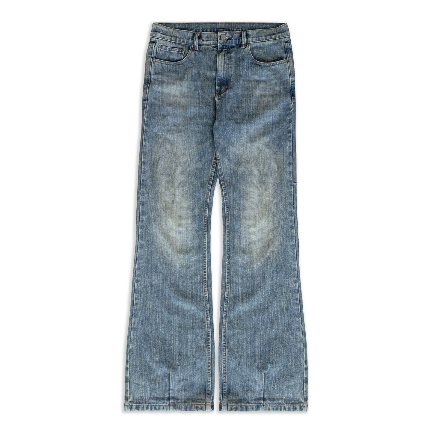 TONAL BLUE BOOTCUT JEANS