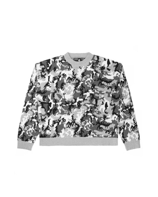 Snow Camo Weaved Knit