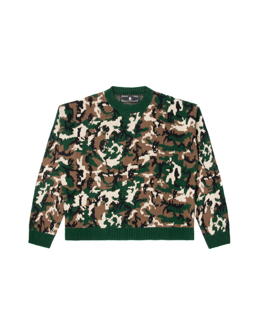 Woodland Camo Weaved Knit