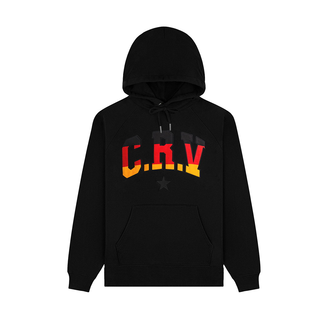 BLACK GERMAN FLAG HOODIE