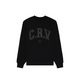 BLACK SILK TRACKSUIT CREWNECK