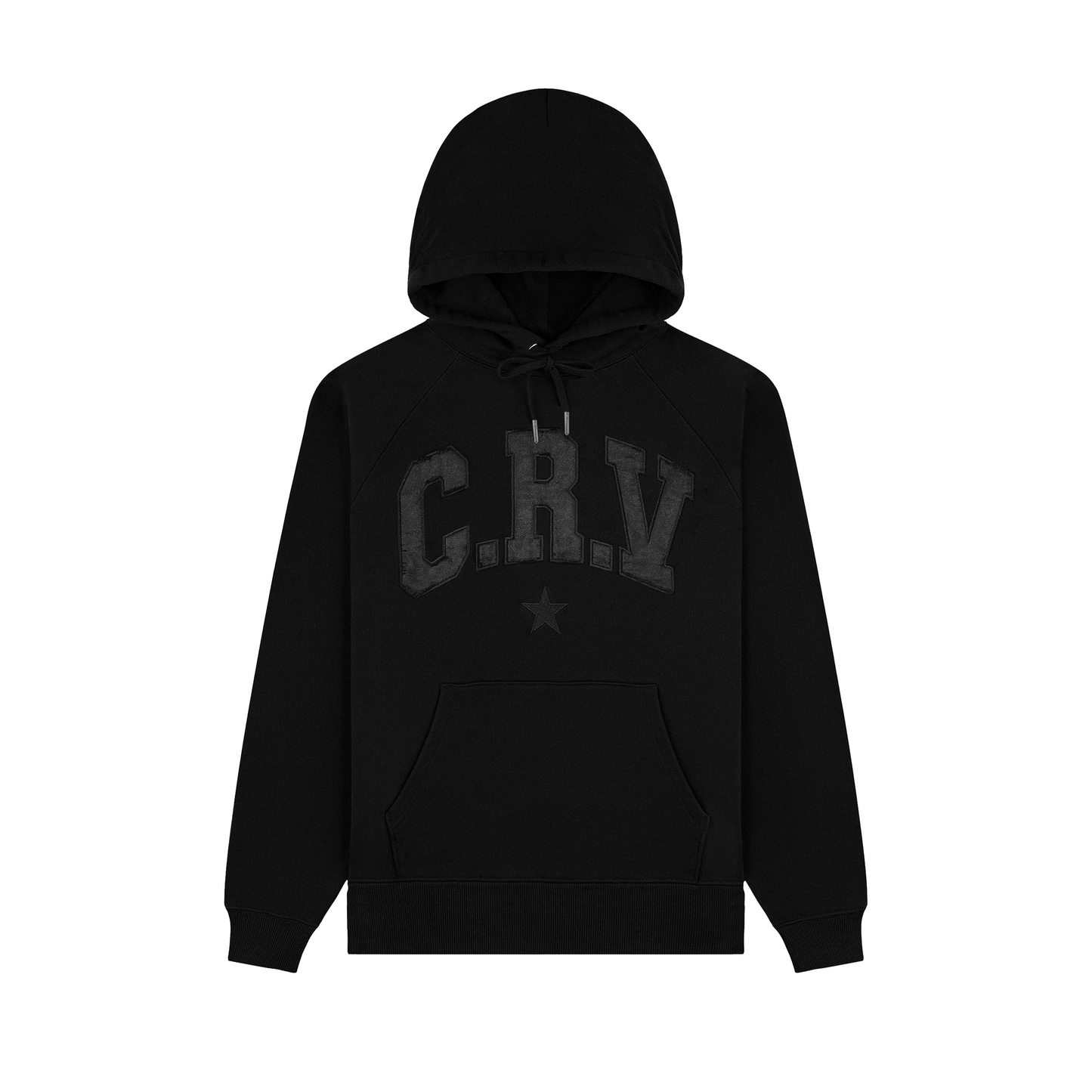 BLACK SILK TRACKSUIT HOODIE