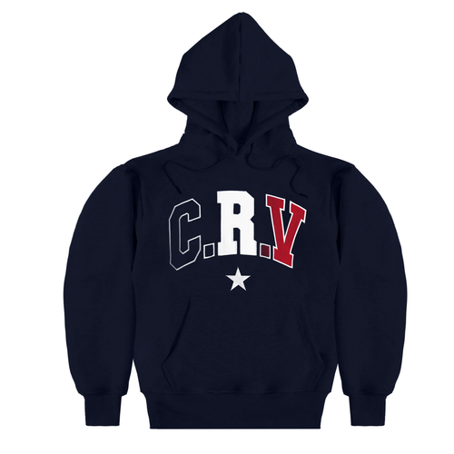 NAVY FRENCH FLAG HOODIE