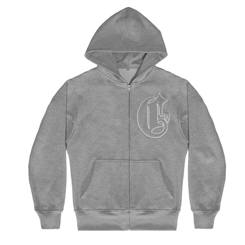 C-Logo Zip-Up Grey