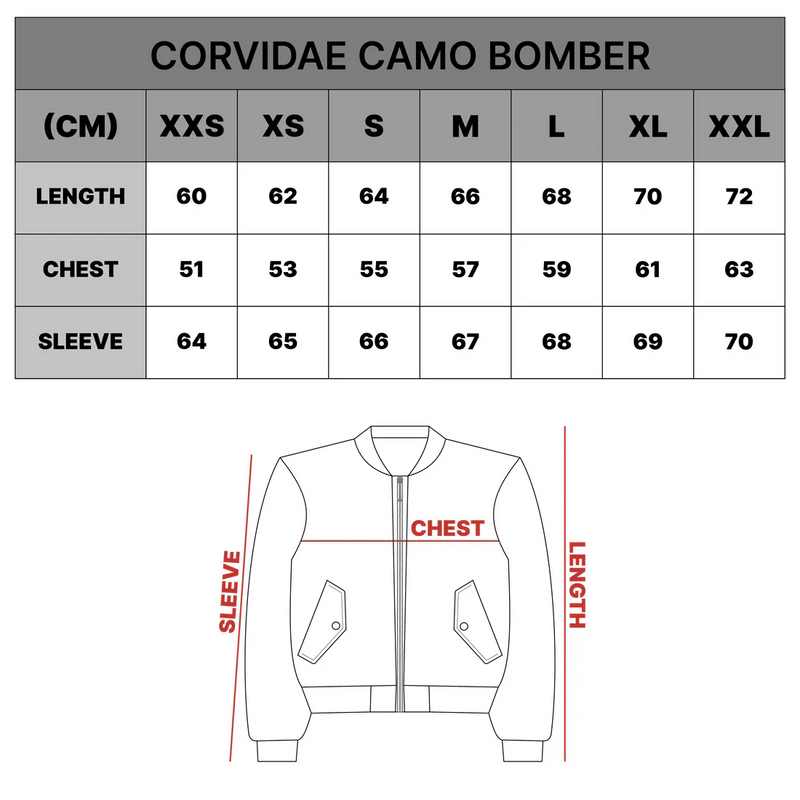 Green Varsity Hoodie size chart