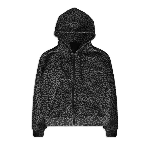 LEOPARD FUR HOODIE (REVERSIBLE) – Corvidae LEOPARD FUR HOODIE (REVERSIBLE) – Corvidae