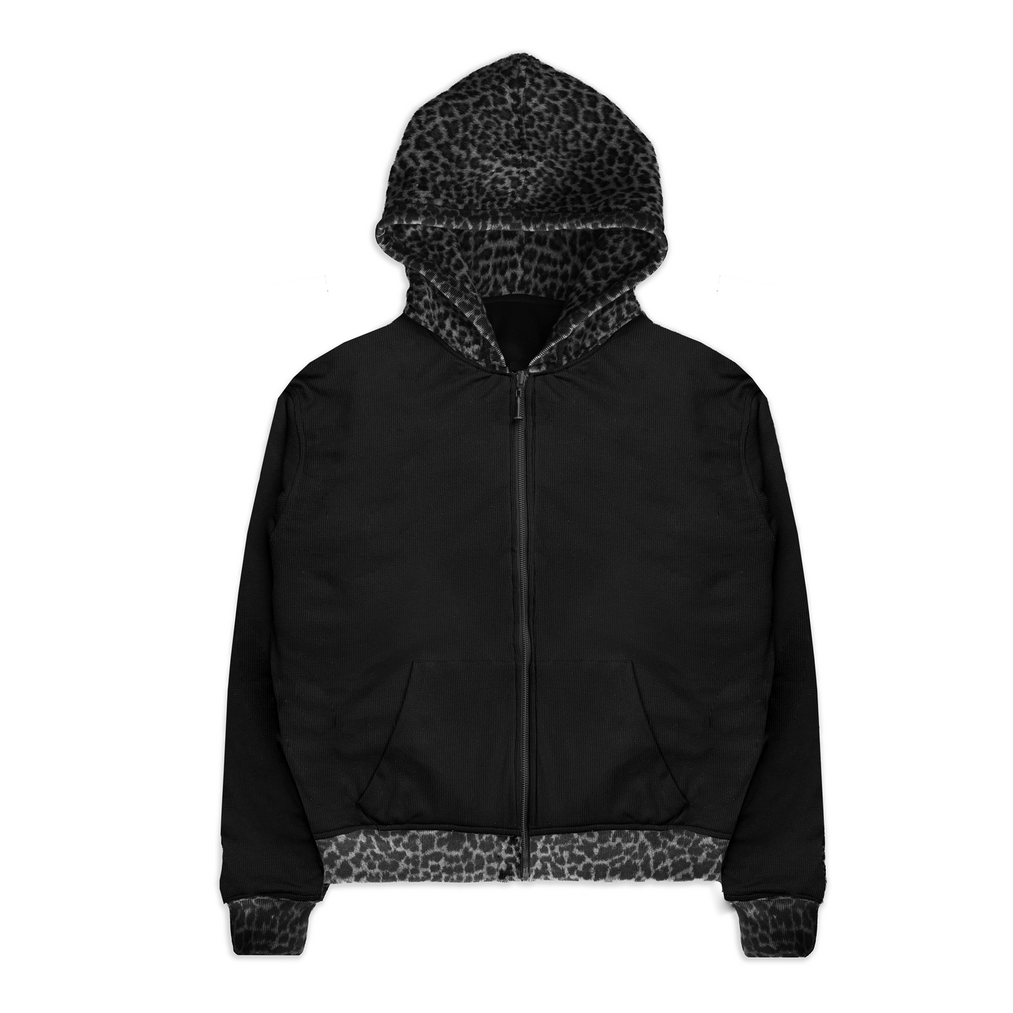 LEOPARD FUR HOODIE (REVERSIBLE)
