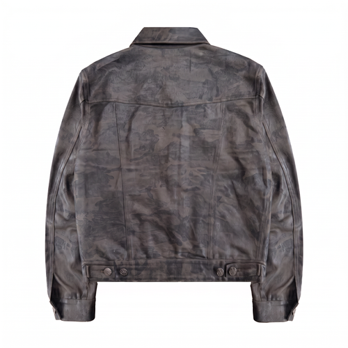 WAX CAMO TRUCKER JACKET