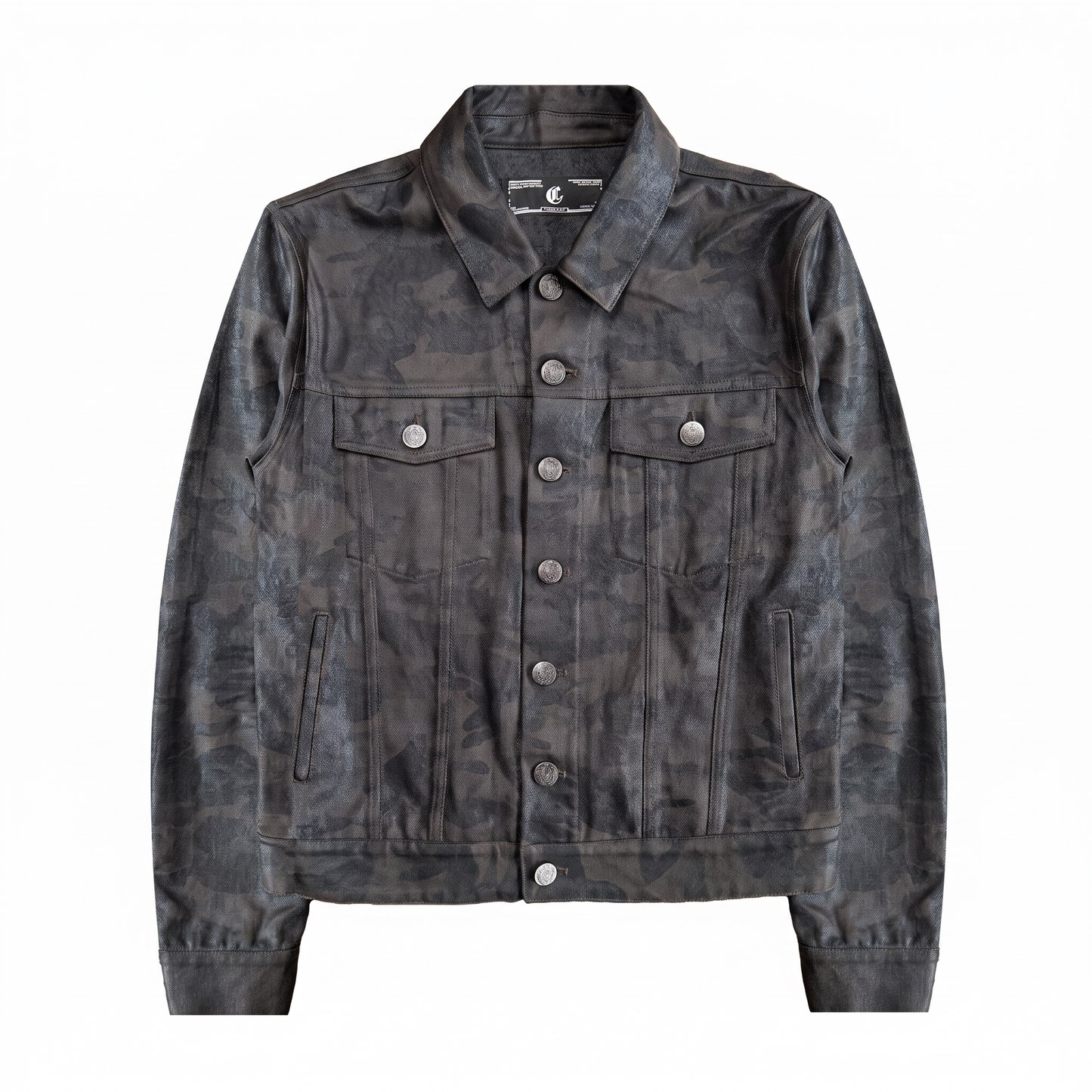 WAX CAMO TRUCKER JACKET