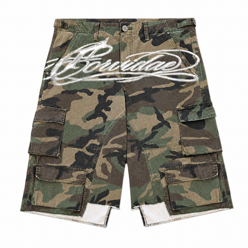 Camo Script Shorts