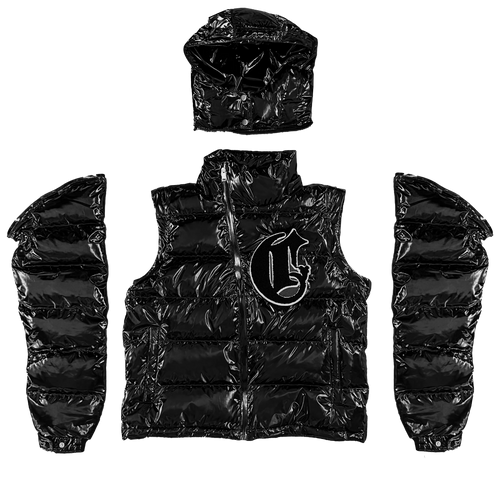 Metallic Black V2 Puffer Corvidae