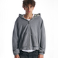 Sun Faded Script Reversible Hoodie Grey