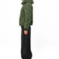 Green Embossed Puffer