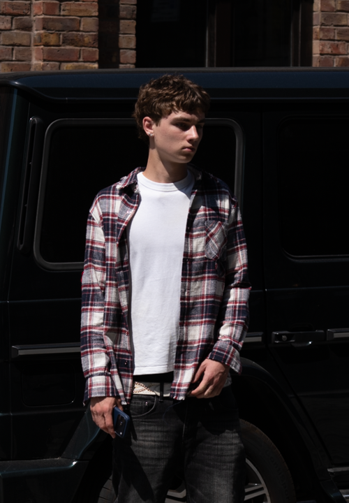 PATCH FLANNEL SHIRT