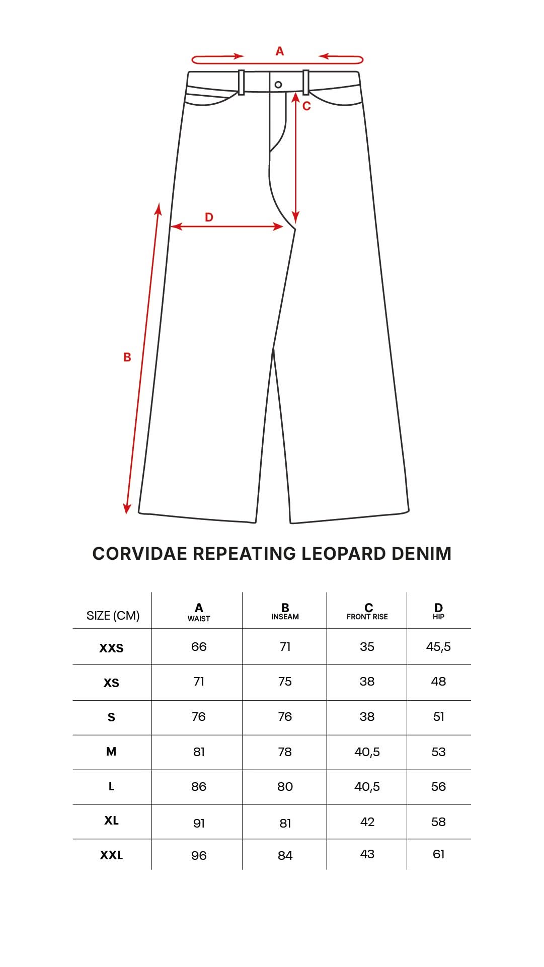 Repeating Leopard Denim