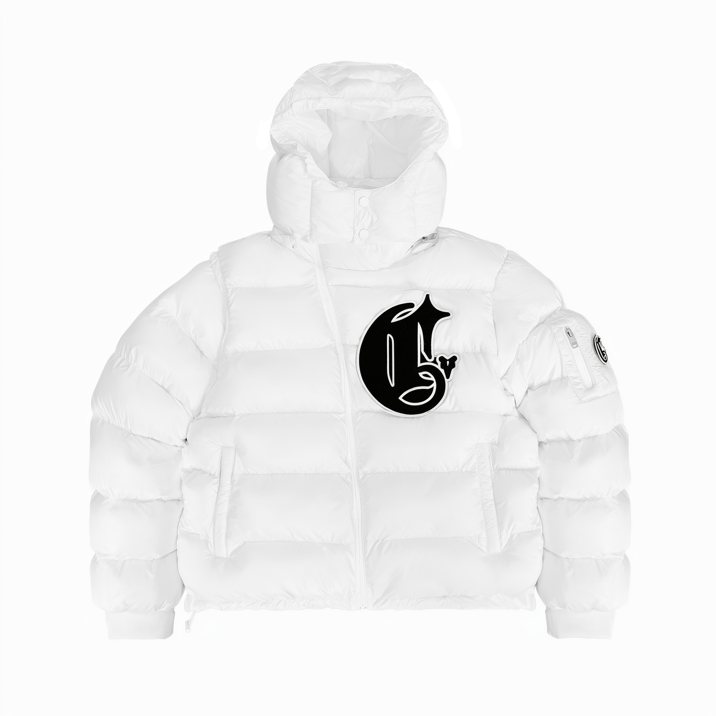Shiny White Technical Jacket