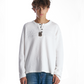 White Script Henley Waffle