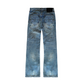 TONAL BLUE BOOTCUT JEANS