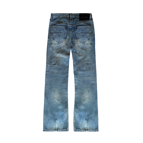 TONAL BLUE BOOTCUT JEANS