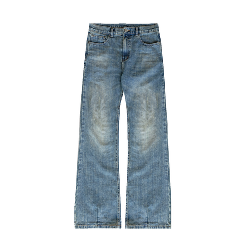 TONAL BLUE BOOTCUT JEANS