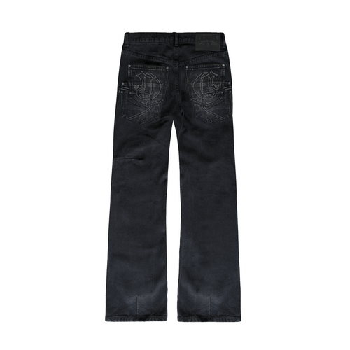 HEAVY BLACK BOOTCUT JEANS