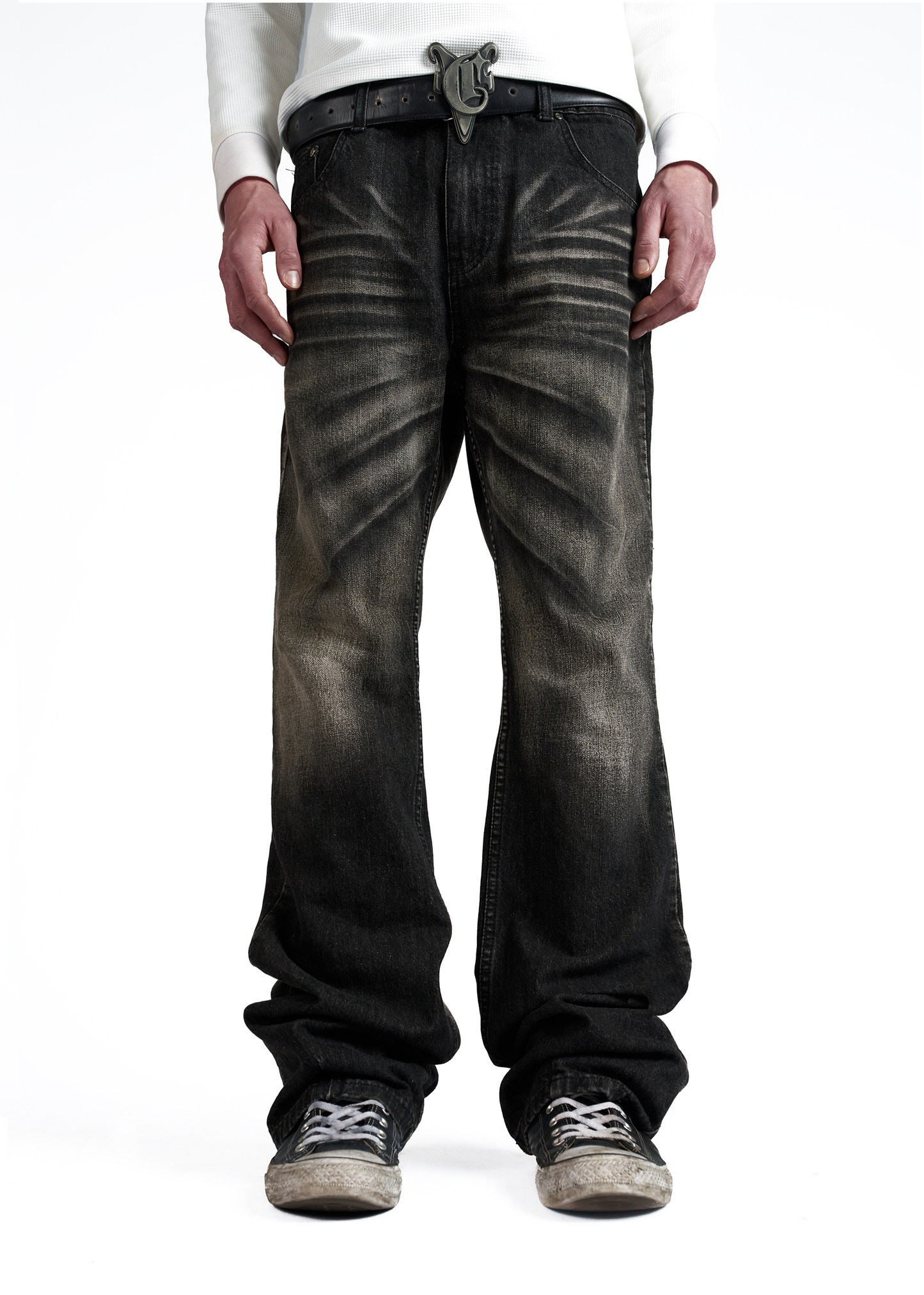 CLAW GREY BOOTCUT JEANS