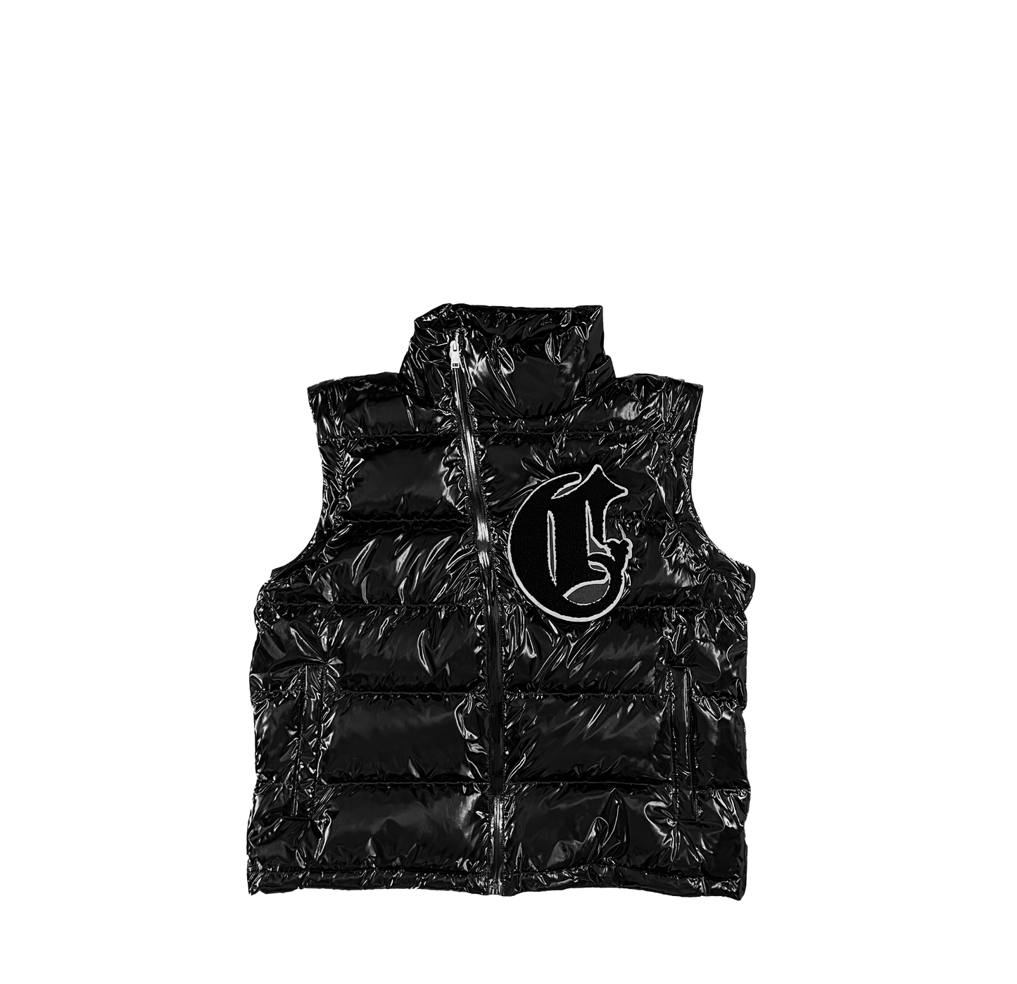 Metallic Black Puffer Jacket