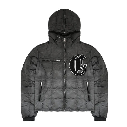 SHADOW GREY SPLIT PUFFER