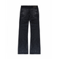 RAW DENIM STRAIGHT LEG JEANS