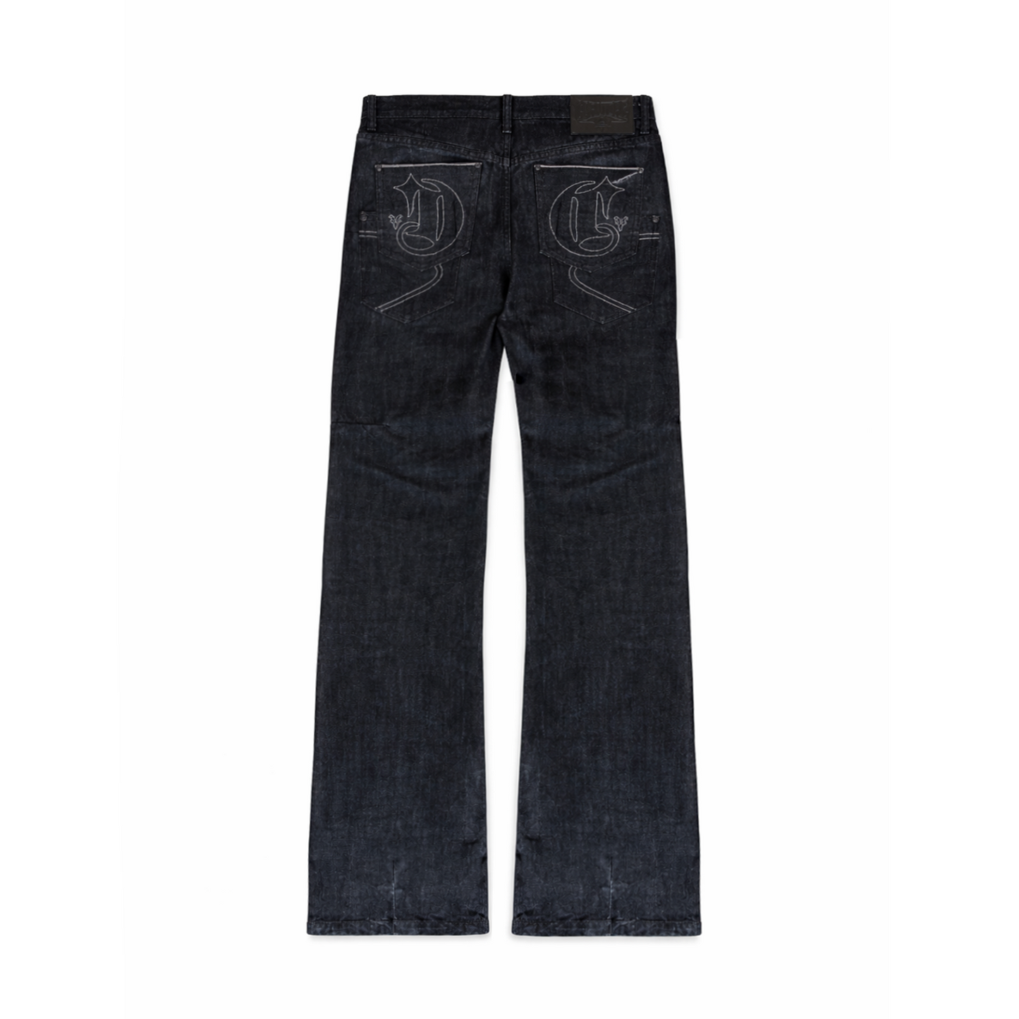 RAW DENIM STRAIGHT LEG JEANS