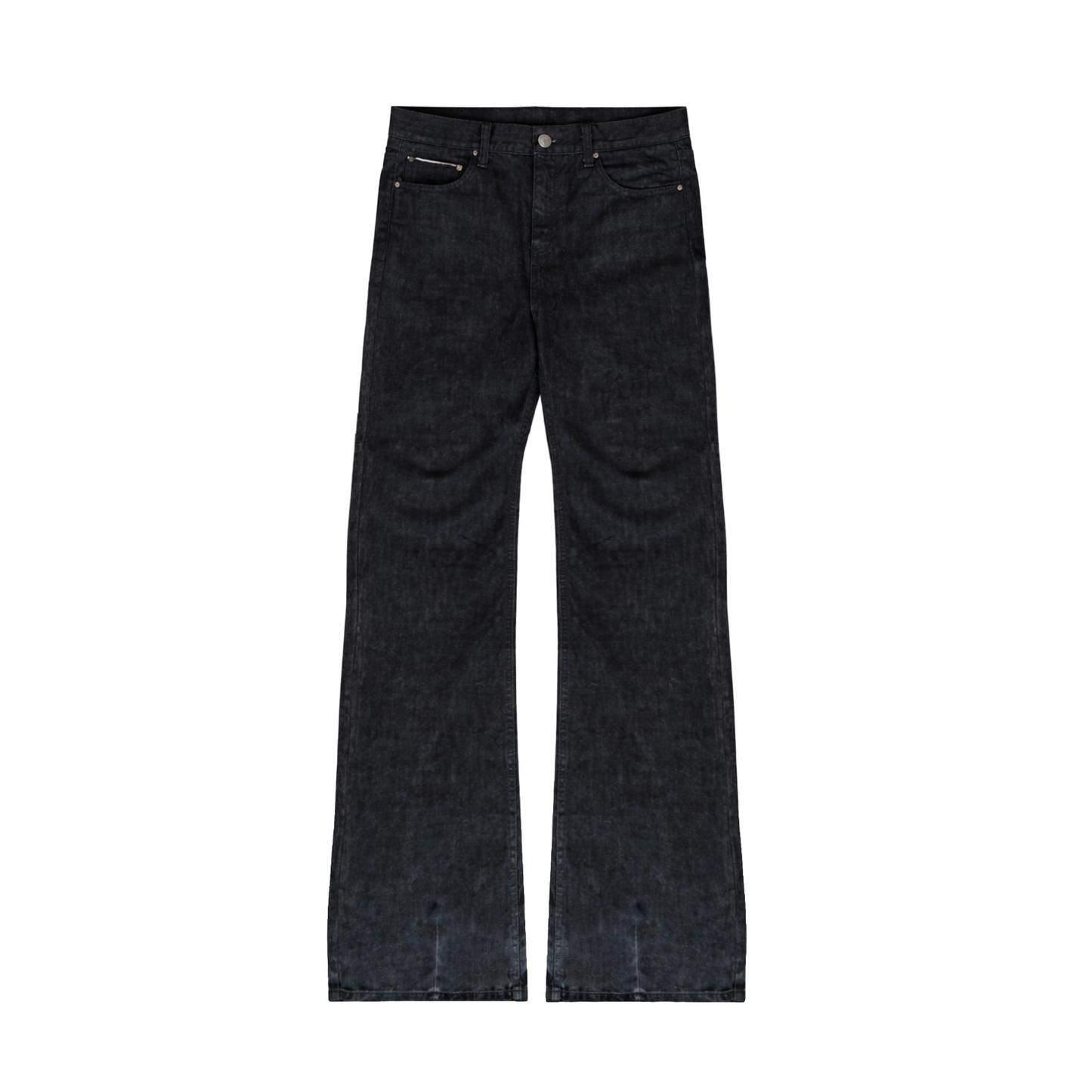 RAW DENIM STRAIGHT LEG JEANS