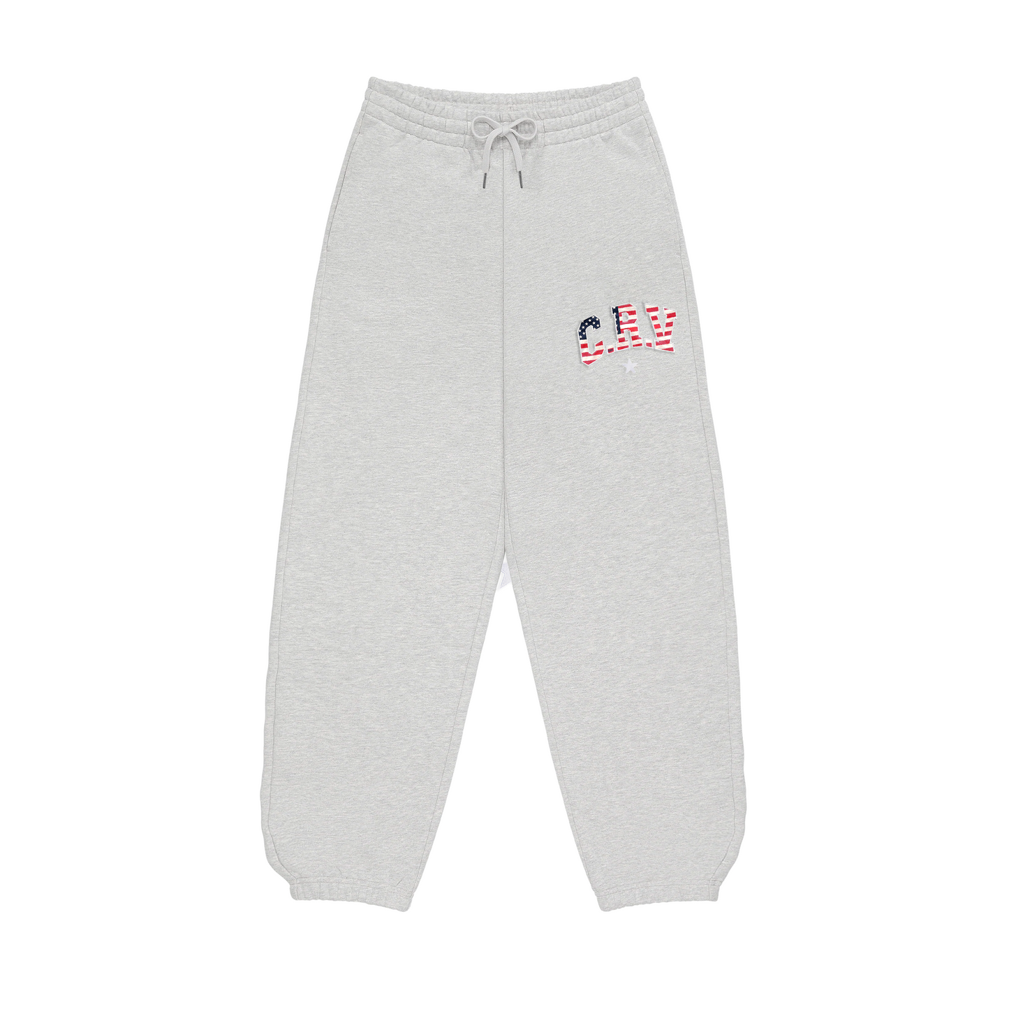 GREY US FLAG CRV SWEATPANTS