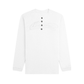 White Script Henley Waffle