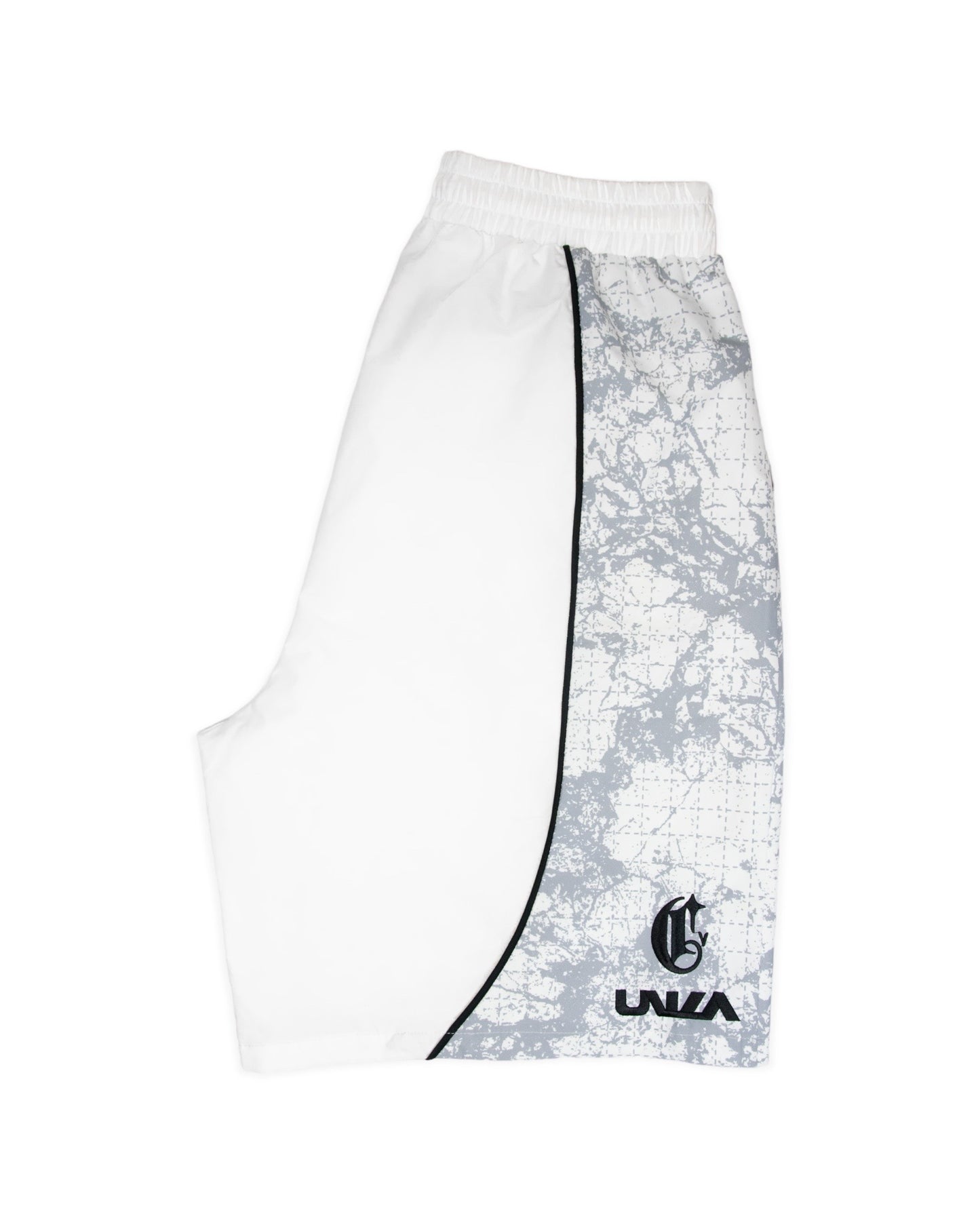 UNIA x CORVIDAE Shell Shorts White