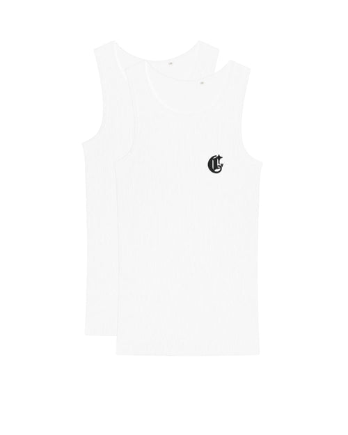 White Tank Top 2 Pack Corvidae